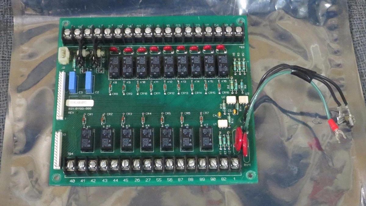 Used YORK CONTROL CIRCUIT BOARD MODEL 031-01199-000 REV I **WARRANTY INCLUDED**