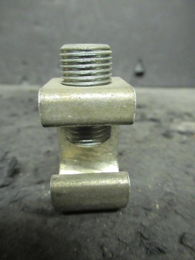 Used (2 QTY) BURNDY BGBL-250 1 BARREL MECHANICAL WIRE CONNECTOR LUG TAP #6 - 250KCMIL