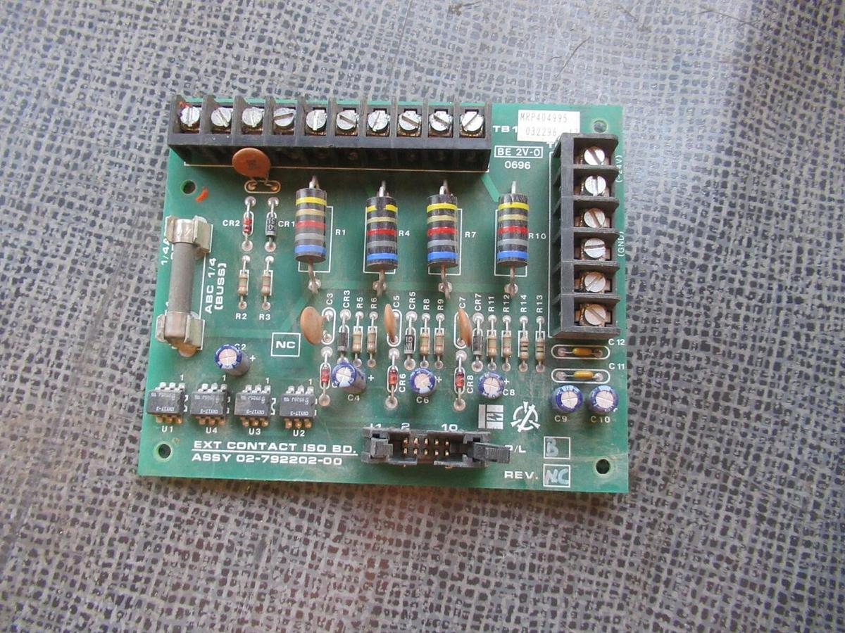 Used LIEBERT EXT CONTACT ISO CIRCUIT BOARD 02-792202-00 **WARRANTY INCLUDED**