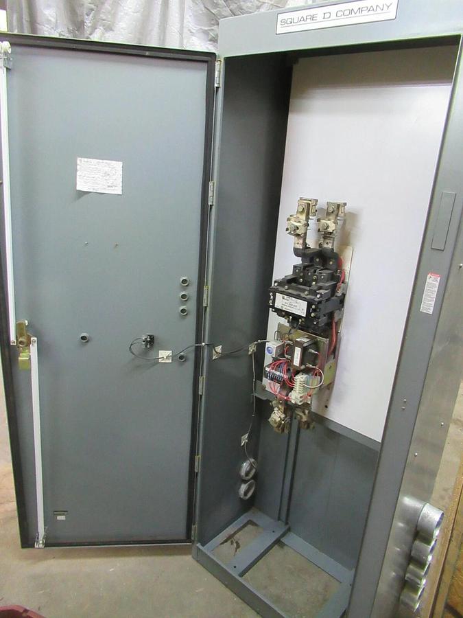 Used SQUARE D ENCLOSED STARTER 8502SJO2SX01 NEMA 7 STARTER NEMA 3R ENCLOSURE 600 VAC