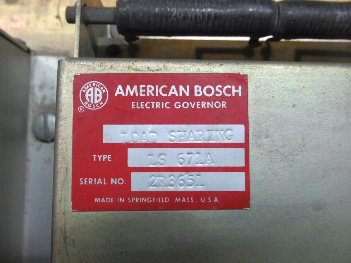 Used AMERICAN BOSCH ELECTRIC GOVERNER BOARD LSP672A CU673C-17 LS371A KT6722