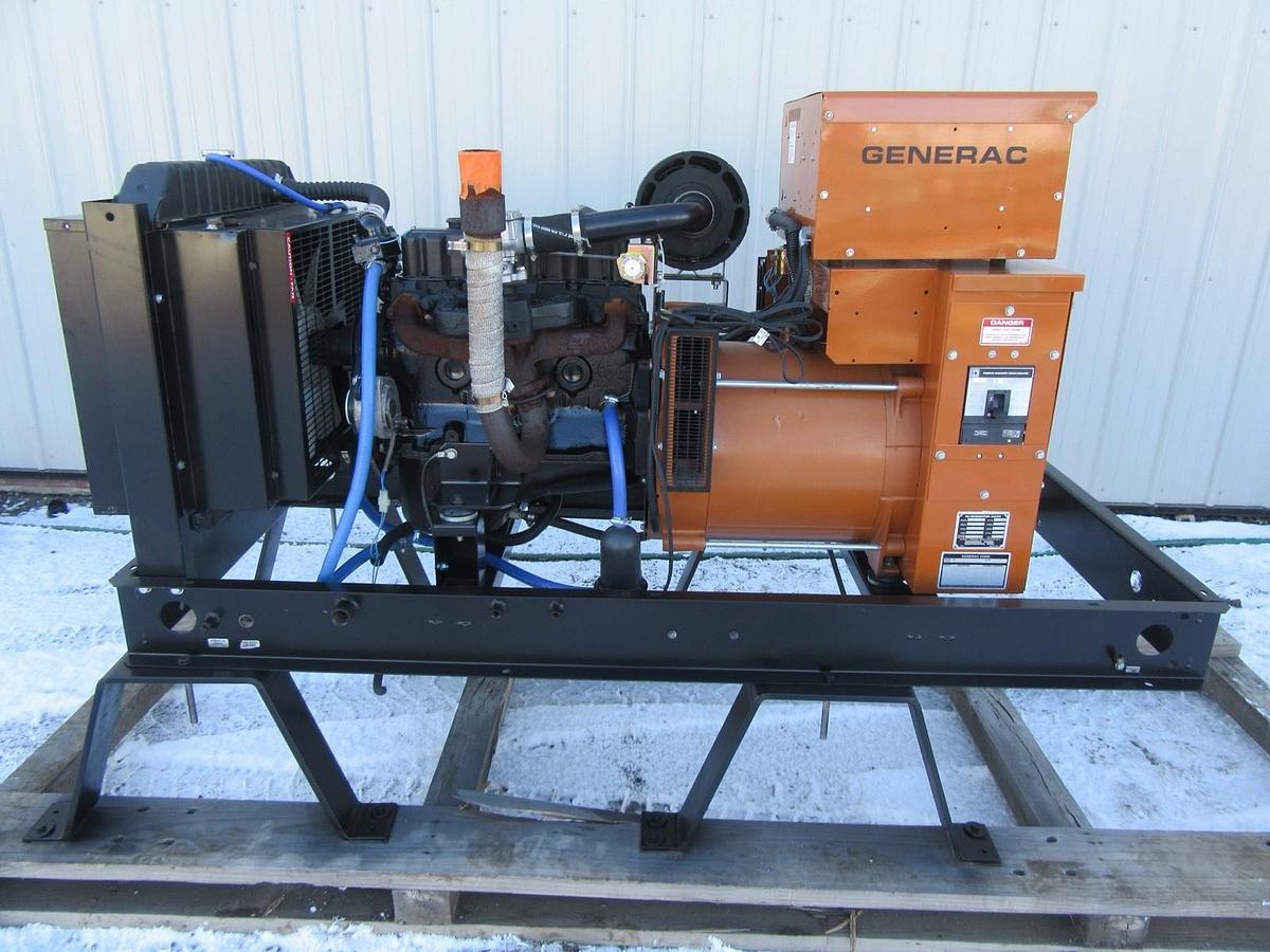 Used 25 KW GENERATOR GENERAC NATURAL GAS LP PROPANE 120/240V 1 PH SG025 270 HRS VIDEO