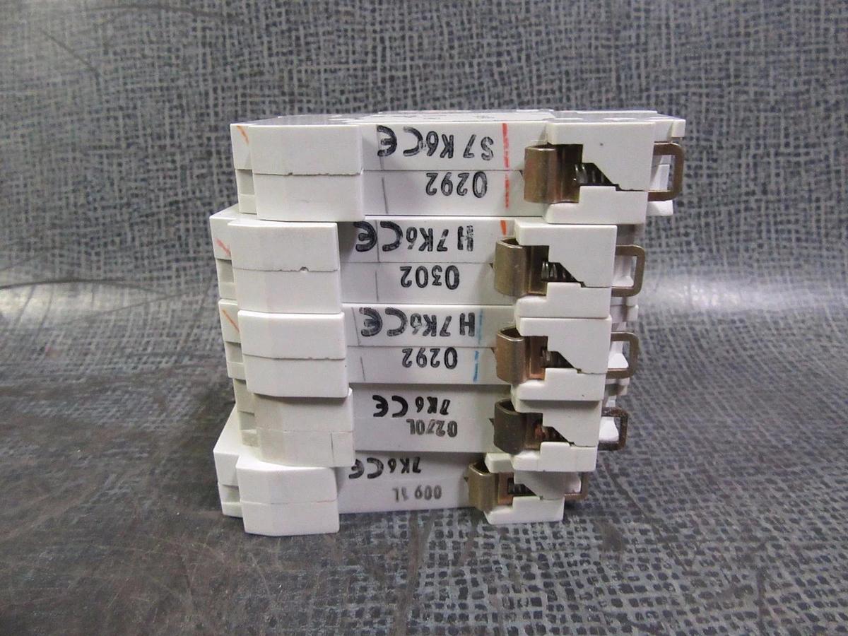 Used LOT OF 5 ABB S271 K6A CIRCUIT BREAKER 6 AMP 1 POLE 277 / 480 VOLT **WARRANTY!**
