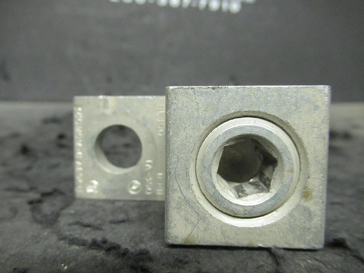 Used (6) QTY ILSCO TA-350 1 (SINGLE) BARREL MECHANICAL CONNECTOR LUG TAP 350 MCM - 6