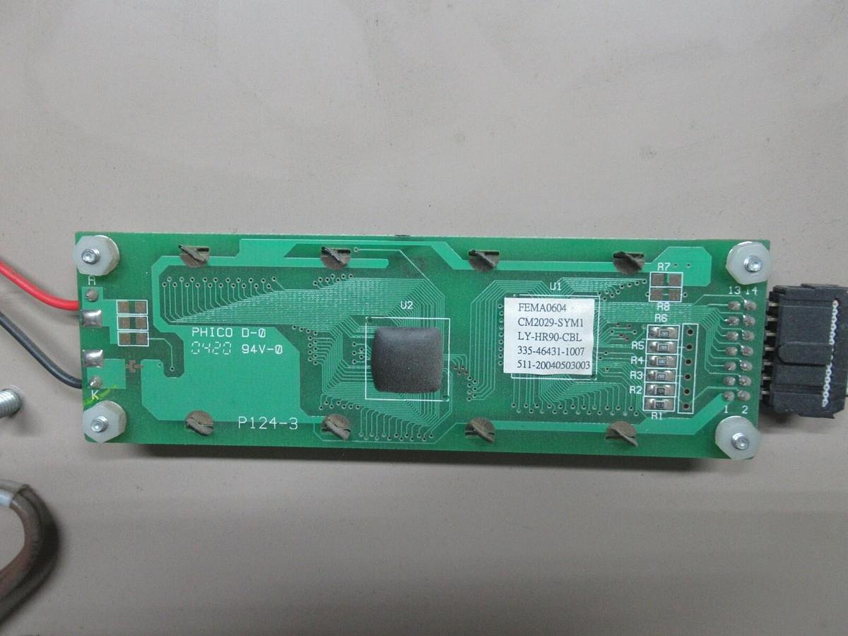 Used YORK MILLENIUM SCREW CHILLER DISPLAY PANEL 031-00814C REV. I 371-02563-101