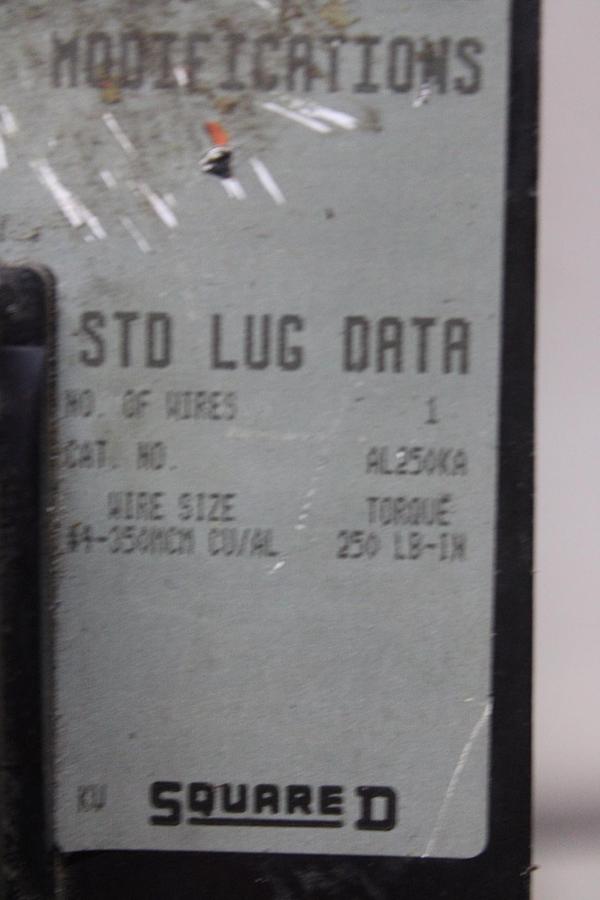Used SQUARE D I-LINE CIRCUIT BREAKER KA36150 150 AMP 600 VAC 3-POLE