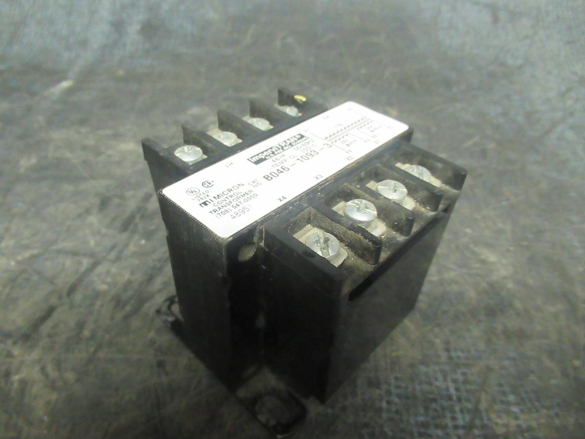 Used MICRON IMPERVITRAN TRANSFORMER 46VA 115V B046-1093-3 50/60HZ **WARRANTY**
