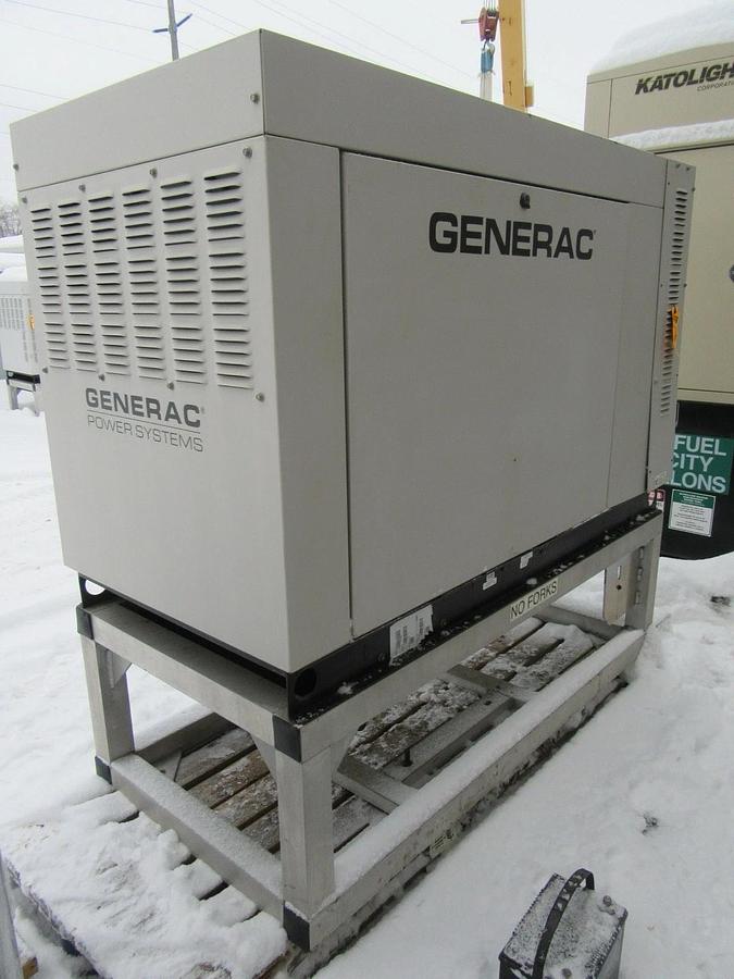 Used 30 KW GENERATOR GENERAC NATURAL GAS LP PROPANE 120/240V 1 PH SG030 399 HRS VIDEO