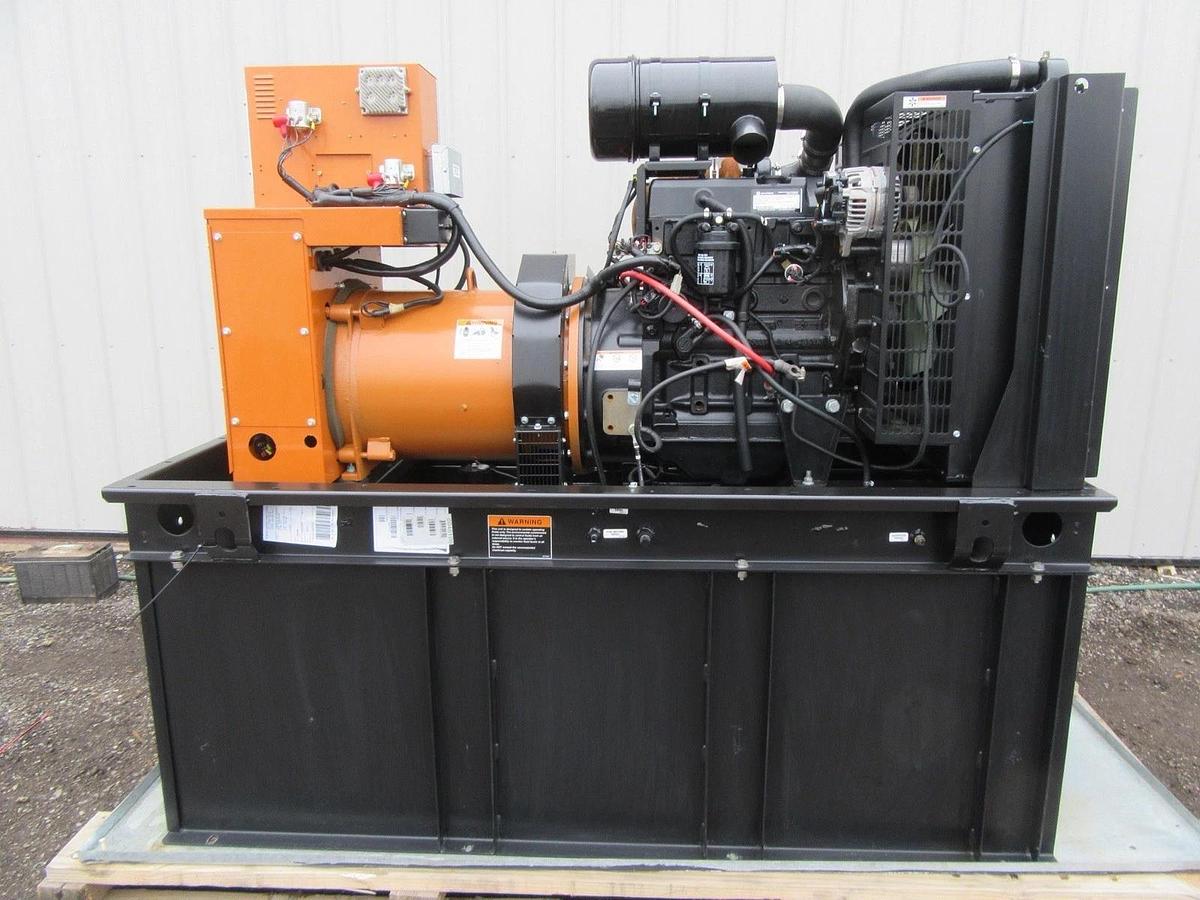 Used 30 KW DIESEL GENERATOR GENERAC 120/240 VOLT SINGLE PHASE 519 HOURS VIDEO WE SHIP