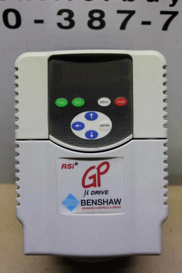 Used BENSHAW VARIABLE FREQUENCY DRIVE RSI002GP4B 480 VAC 2 HP 3-PHASE 5.2 AMP