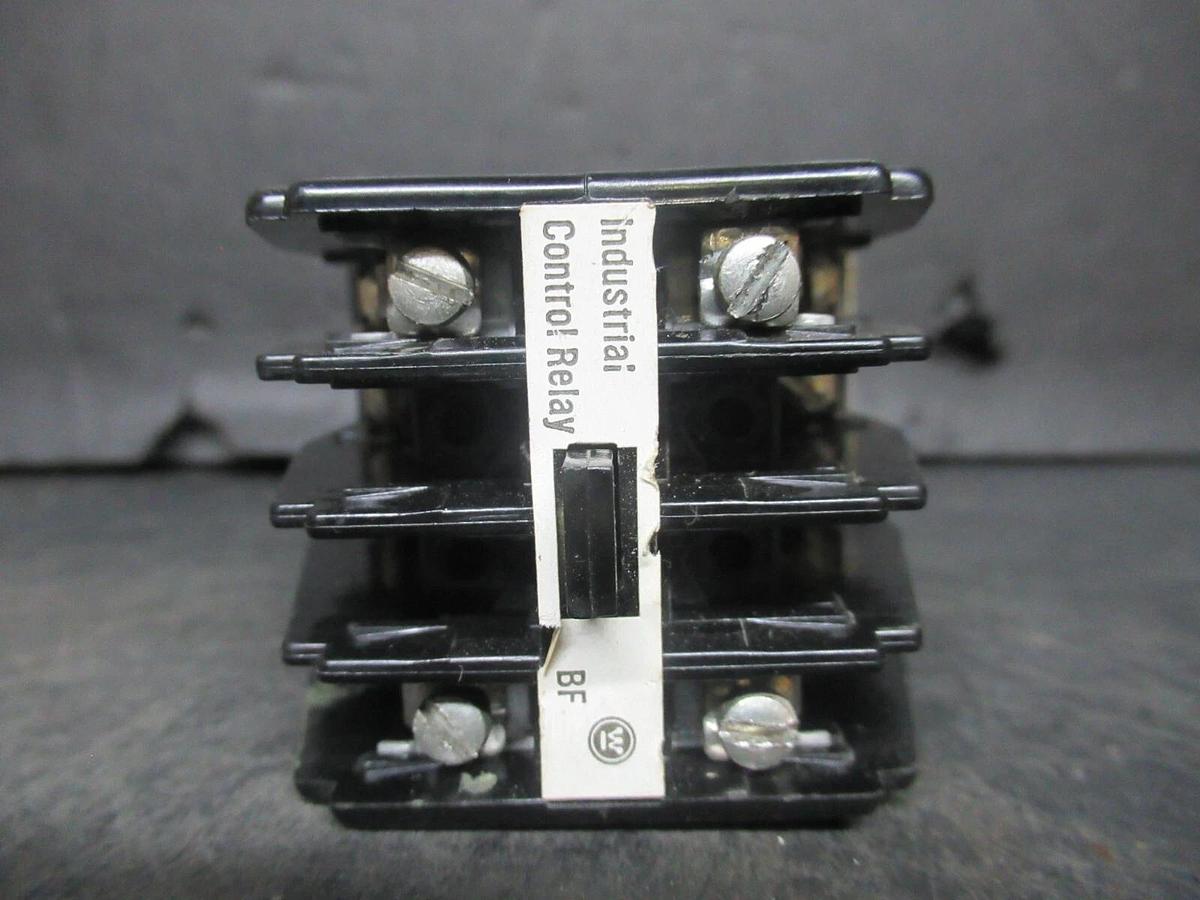 Used WESTINGHOUSE INDUSTRIAL CONTROL RELAY BF06F MODEL E 6-NC 60 AMP 120 VAC