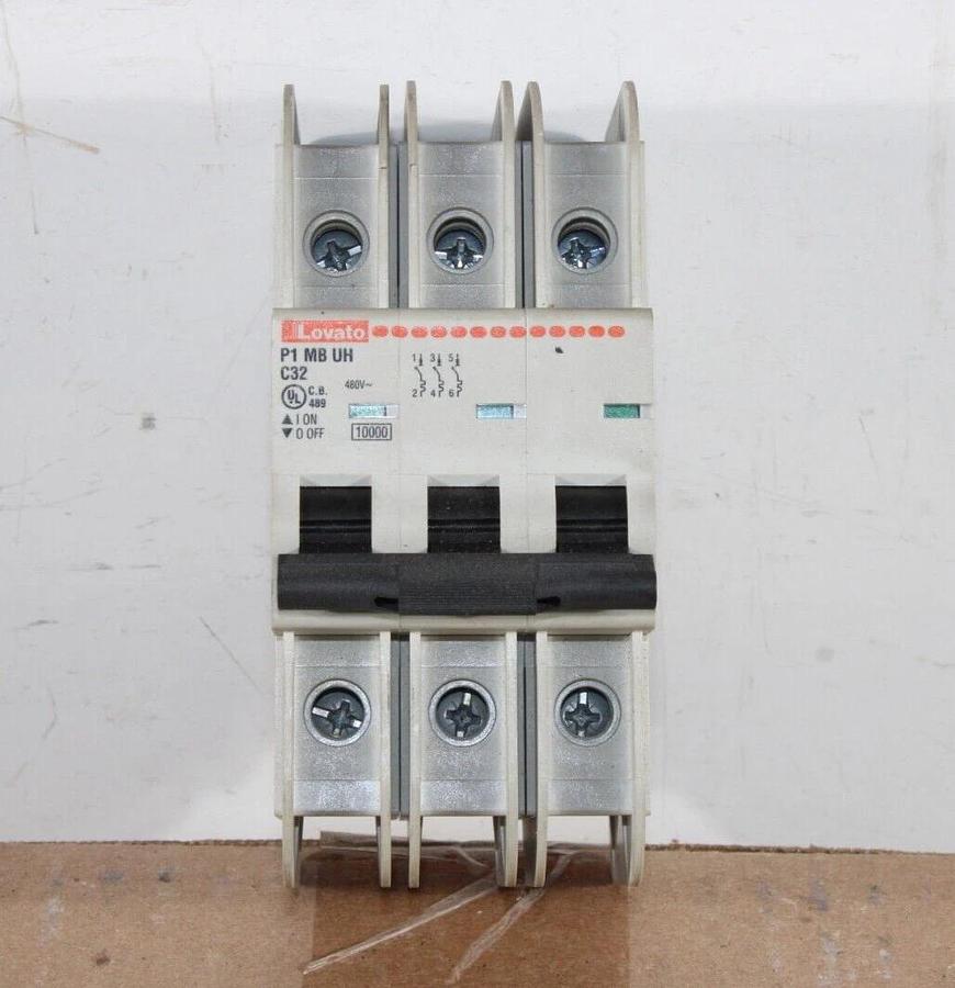 Used LOVATO CIRCUIT BREAKER P1-MB-UH-C32 63 AMP 480 VAC 3-POLE **WARRANTY INCLUDED**
