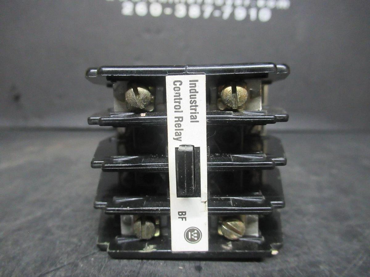 Used WESTINGHOUSE INDUSTRIAL CONTROL RELAY BF24F 110/120 VOLT **WARRANTY INCLUDED**