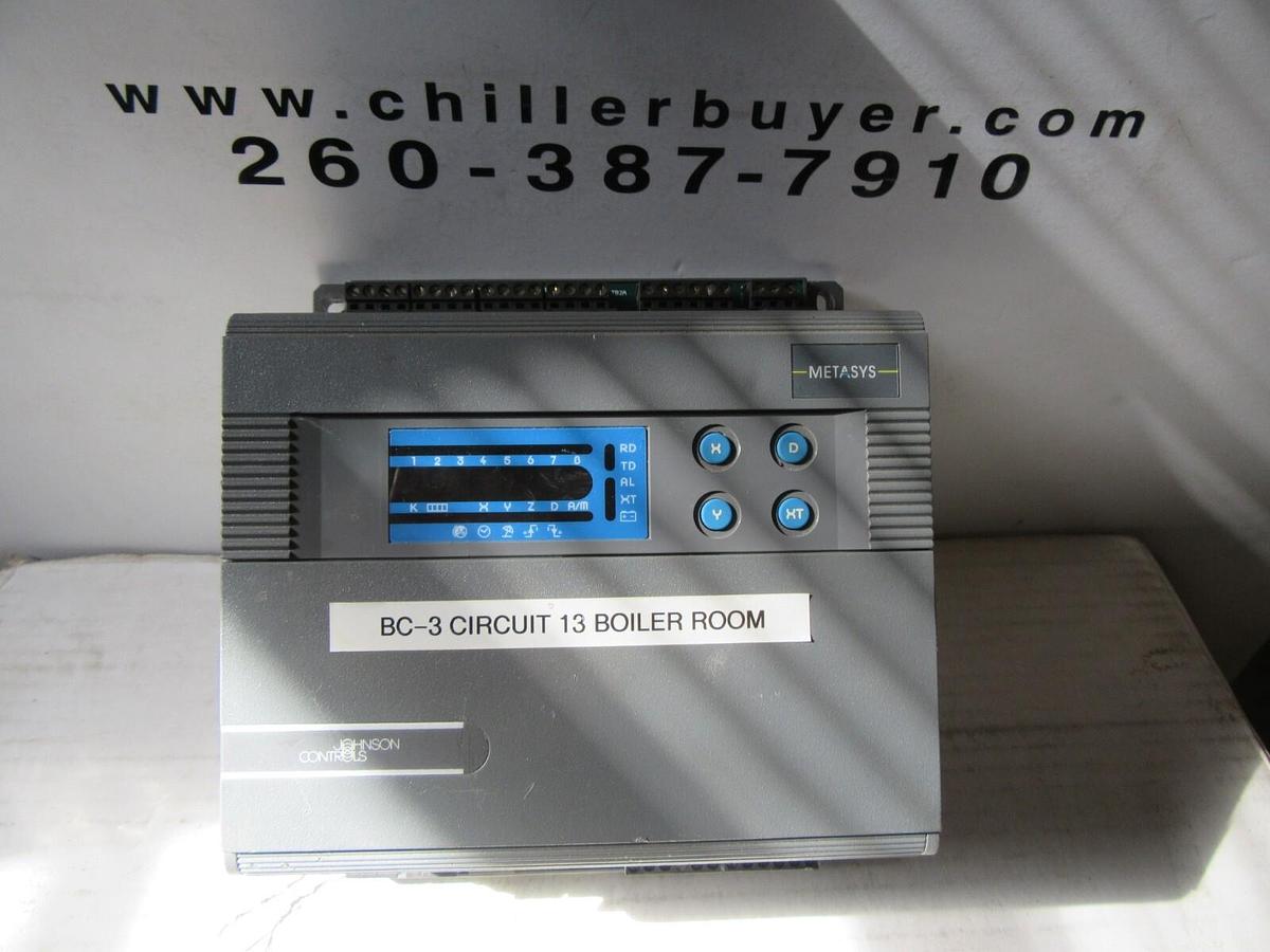Used METASYS / JOHNSON CONTROLS DX-9100-7454 REVISION B ENERGY MANAGEMENT PLC