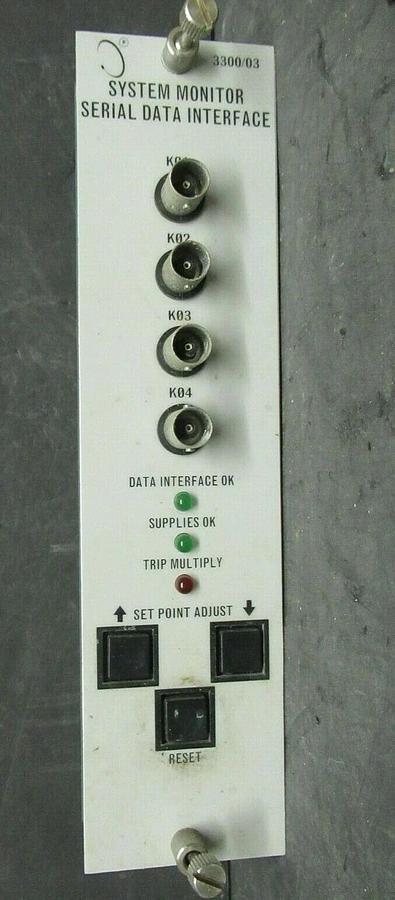 Used BENTLY NEVADA SYSTEM MONITOR INTERFACE MODULE 136360-01 REV. A 87900-01F