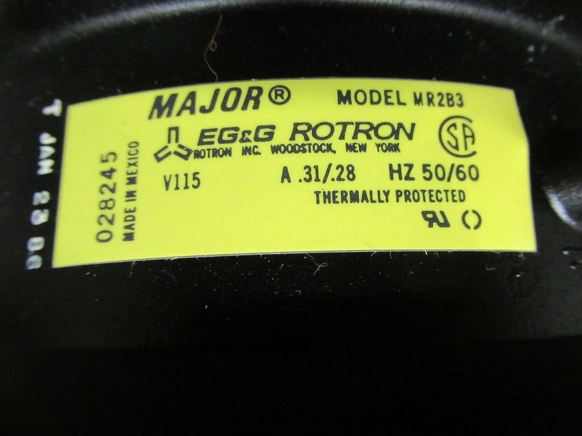 NEW EG&G ROTRON MAJOR COOLING FAN MR2B3 028245 115 VAC 1 PH .31/.28 AMP 50/60 HZ