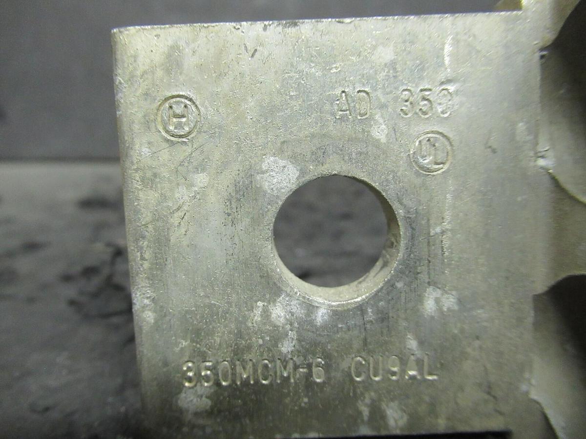 Used HOMAC AD-350 2 (DOUBLE) BARREL MECHANICAL CONNECTOR LUG TAP 350MCM - #6 AD350
