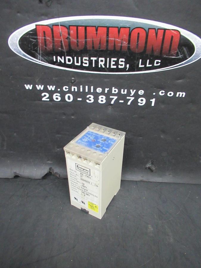 Used CROMPTON TIME DELAY PROTECTOR RELAY 252-PAOU 250 VOLT @ 5 AMP 0-10 SECONDS