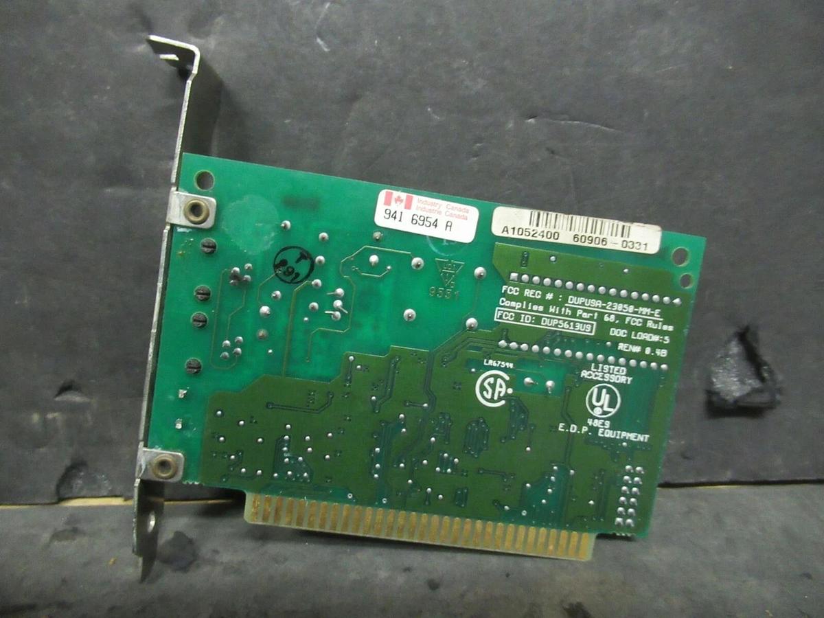Used HAYES 03167A 5613US VERSION 2.20E INTERNAL COMPUTER MODEM CARD A1052400 9416954A