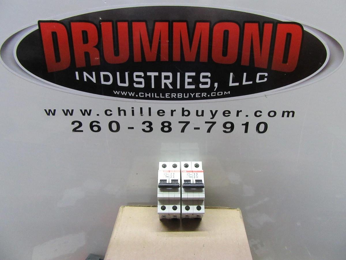 Used LOT OF 2 ABB S202-K1.6A 400 VOLT 1.6 AMP 2-POLE **WARRANTY INCLUDED**