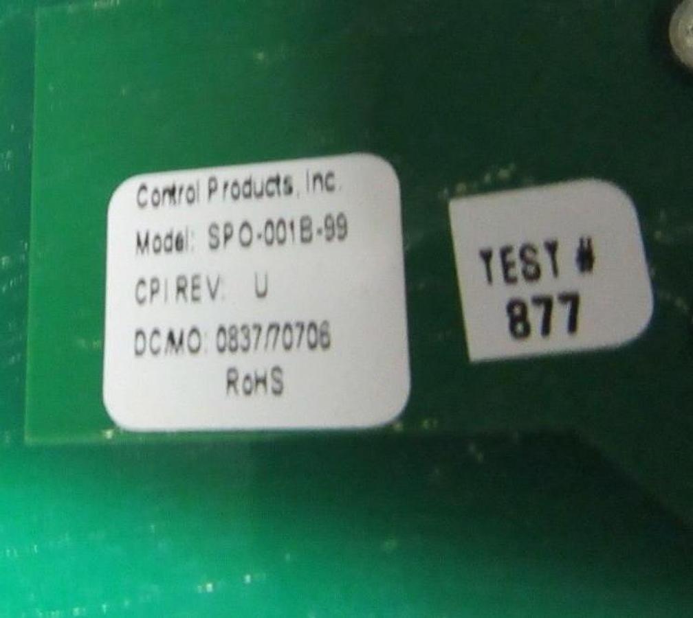 Used CONTROL PRODUCTS INC PRESSURE CONTROL BOARD 6236A000-99 **WARRANTY INCLUDED**