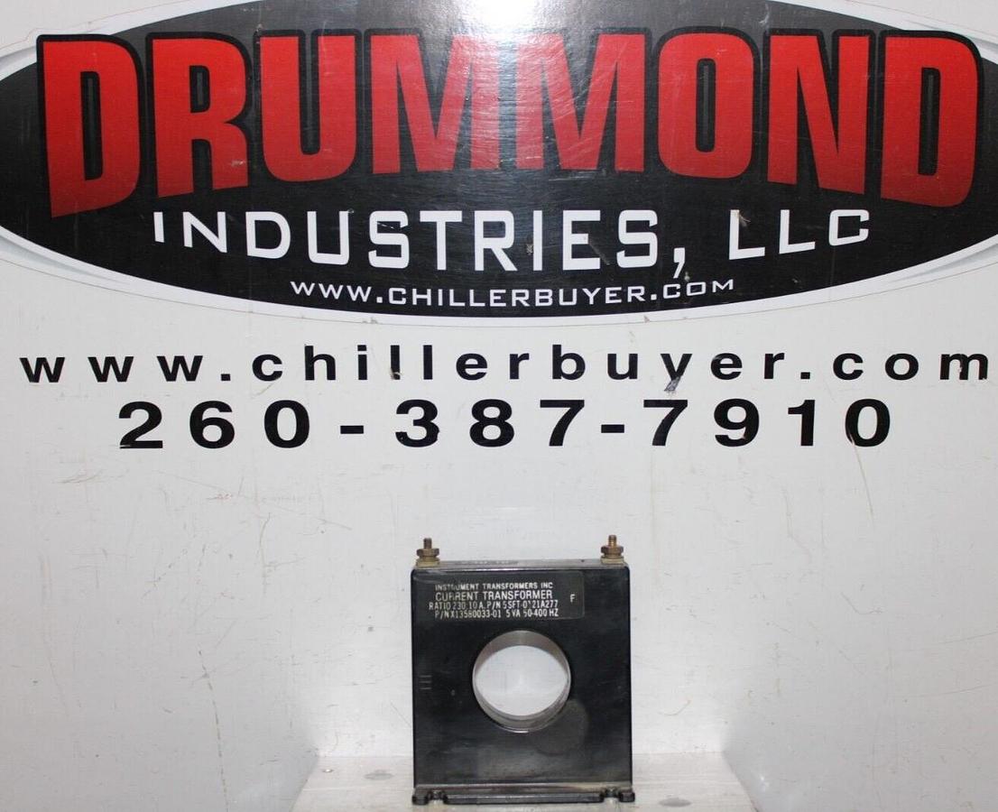 Used INSTRUMENT CURRENT TRANSFORMER X13580033-01 5-SFT-0121A277 230:10 50-400HZ 5VA