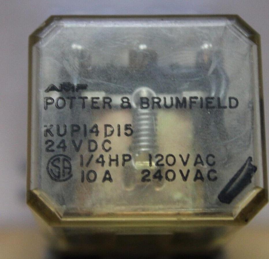 Used AMF POTTER & BRUMFIELD RELAY KUP14D15 120/240 VOLT 10 AMP *WARRANTY*