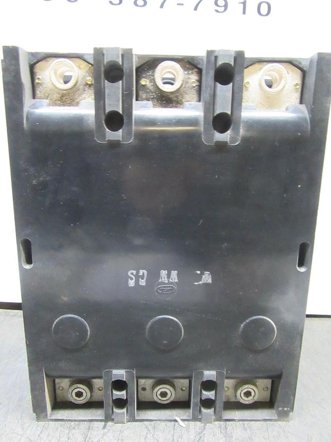 Used WESTINGHOUSE 3-POLE CIRCUIT BREAKER LA3400F 400 AMP 600 VAC *CHIPPED VIEW PICS*