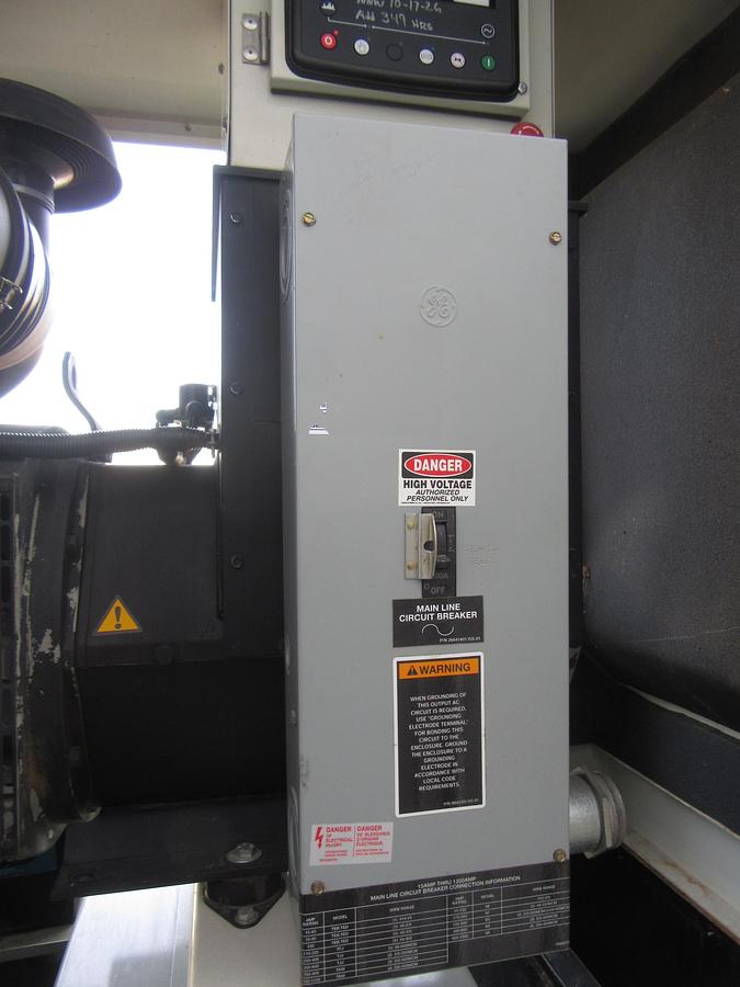Used 50 KW DIESEL GENERATOR LYNX 120/240V RE-CONNECTABLE SOUND ENCLOSED 350 HRS