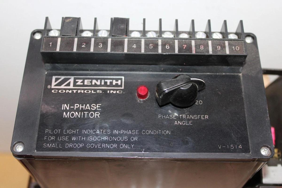 Used ZENITH CONTROLS IN-PHASE MONITOR R43 W/ BYPASS SWITCH **WARRANTY**