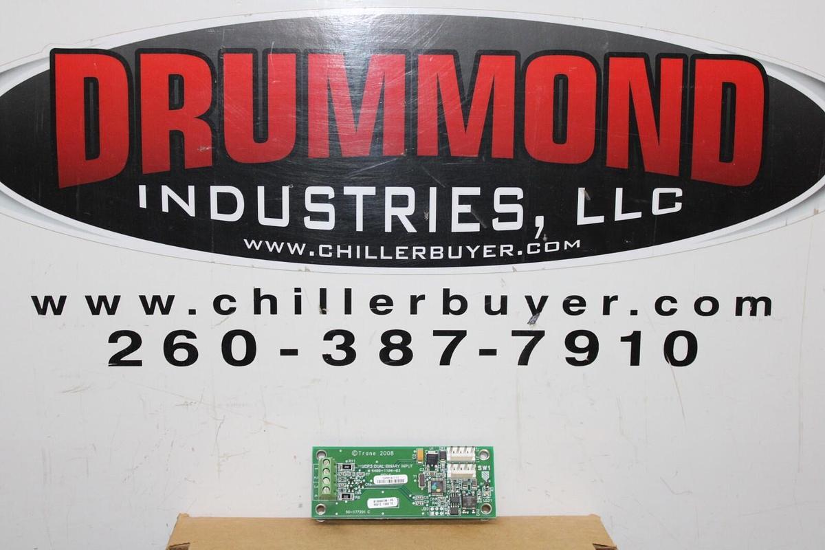 Used TRANE DUAL BINARY INPUT CIRCUIT BOARD X13650728-05 REV. E 6400-1104-03 REV. C
