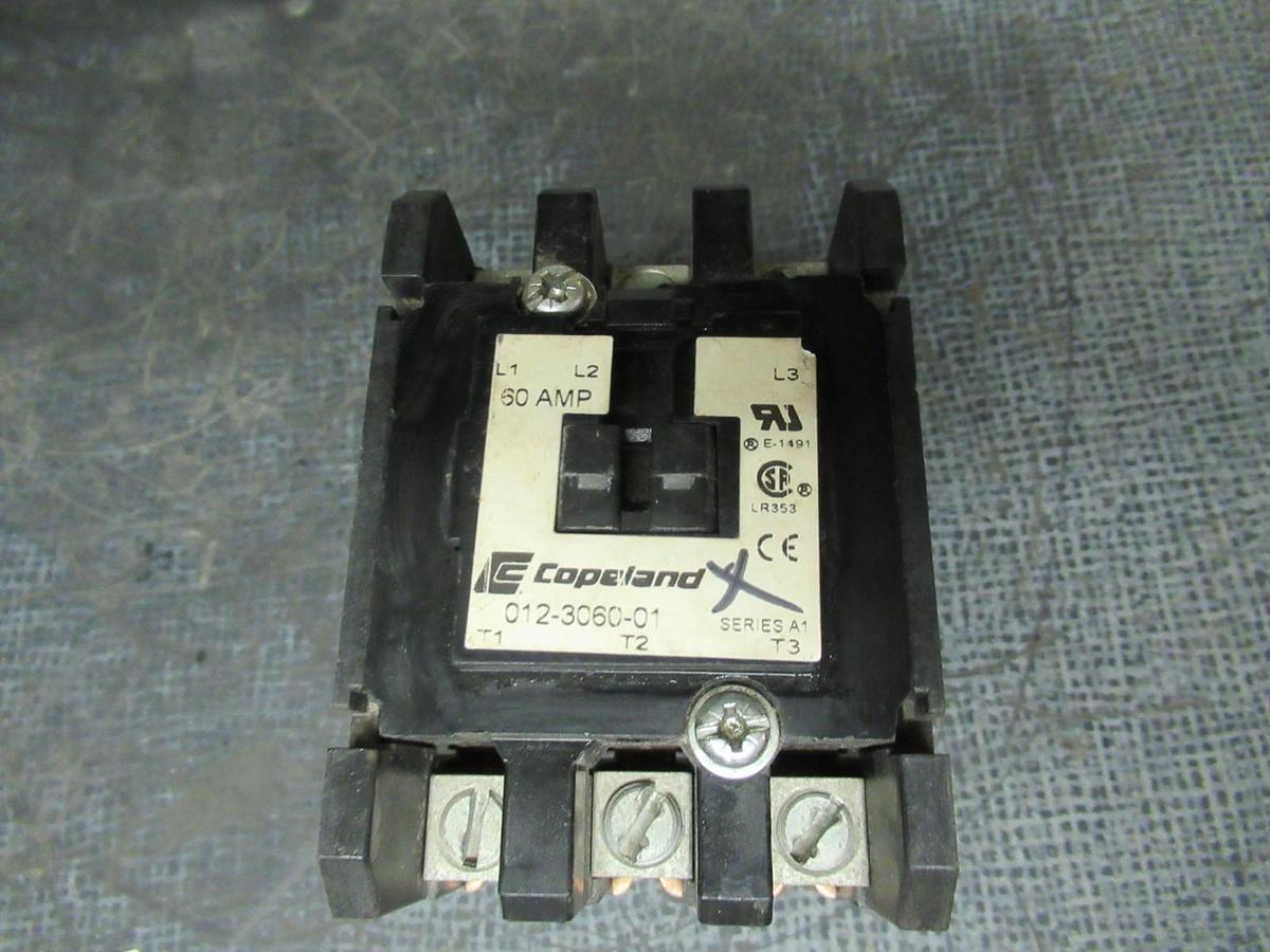Used COPELAND CONTACTOR 012-3060-01 40HP 60A 75A/RES **WARRANTY INCLUDED**