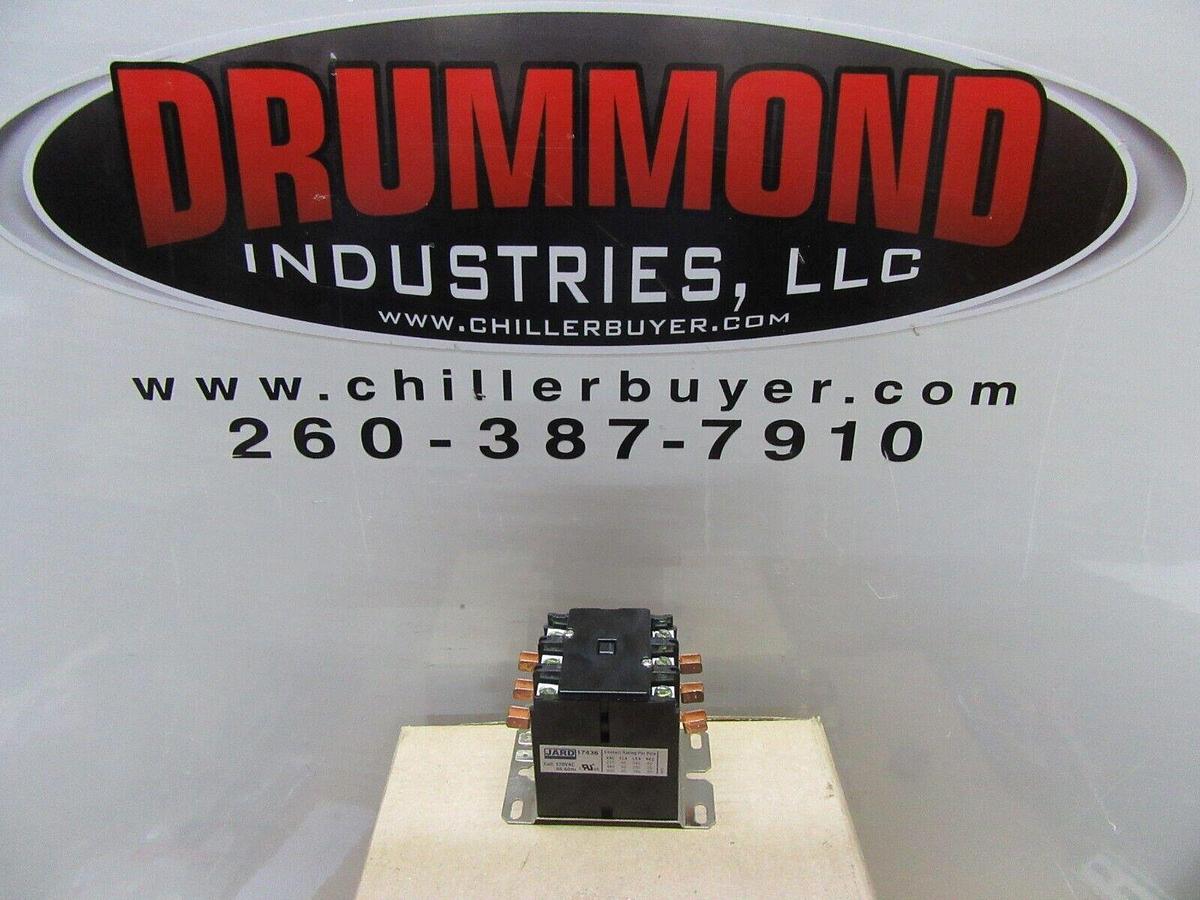 Used JARD CONTACTOR 17436 600 VAC 40 AMP 3-POLE 3-PHASE COIL: 120 VAC