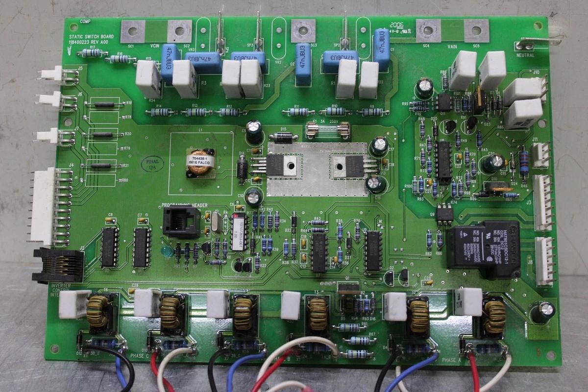 Used EATON POWERWARE STATIC SWITCH CIRCUIT BOARD 118400223 REV. A00 **WARRANTY**