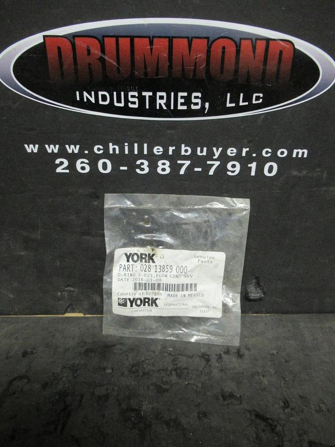 Used YORK 028-13859-000 O-RING 2-023 FLOW CONT VLV RUBBER GENUINE JOHNSON 02813859000