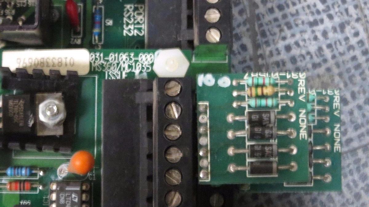 Used YORK ADVANCED PROCESSOR CARD MS390 MS1100 WITH MS360 MS1035 & (2) 031-01587