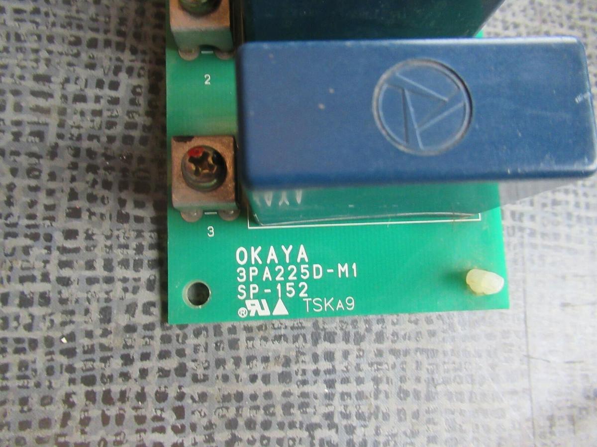 Used OKAYA CIRCUIT BOARD 3PA225D-M1 / XYAU-10 **WARRANTY INCLUDED**
