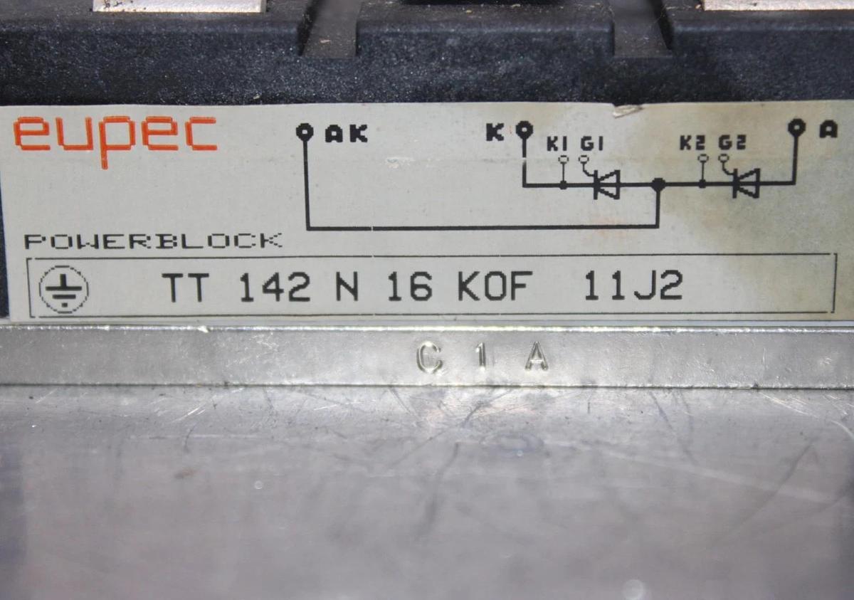 Used EUPEC IGBT POWERBLOCK MODULE TT-142-N-16-KOF-11J2 **WARRANTY INCLUDED**