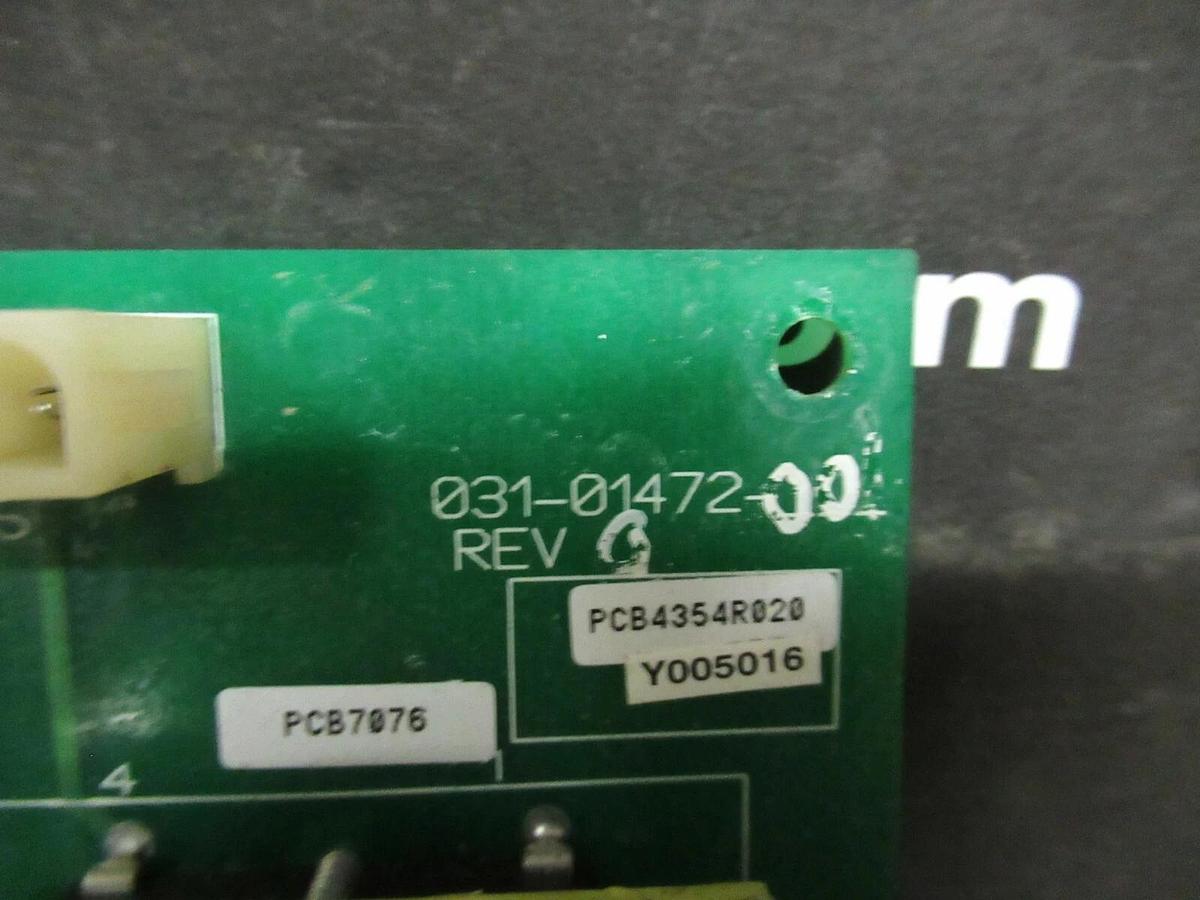 Used YORK JOHNSON CONTROLS TRIGGER CIRCUIT BOARD 031-01472-001 REV G 031-01472 REV 5