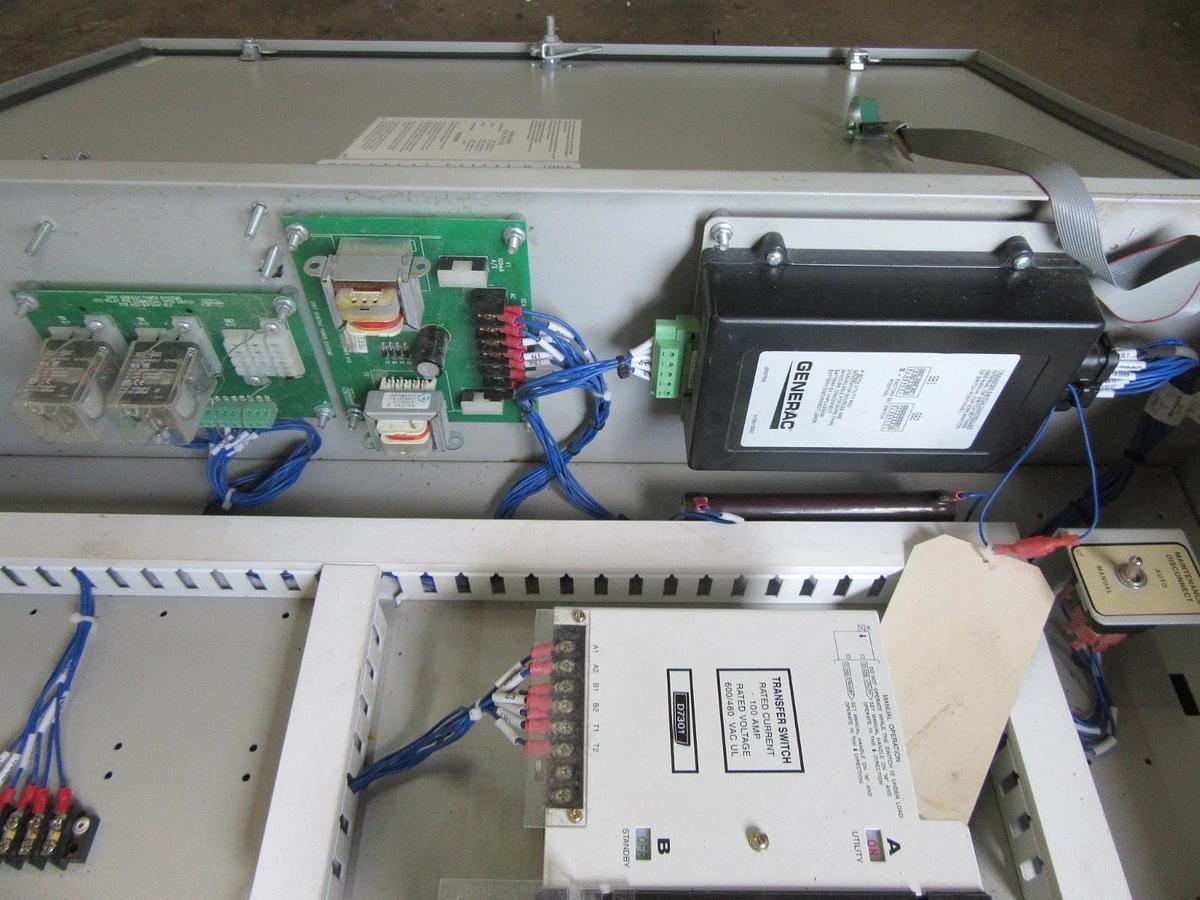 Used 100 AMP GENERAC HTS ATS AUTOMATIC TRANSFER SWITCH HTSN100G1 120/208 VAC