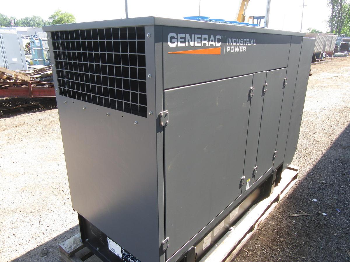 NEW 48 KW GENERATOR NATURAL GAS GENERAC 120/240V  SOUND ENCLOSED VIDEO 50 KW