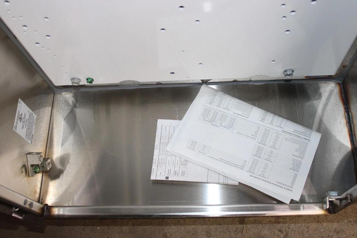 NEW ALLEN BRADLEY STAINLESS STEEL 4X ENCLOSURE 1494G-DC3N 100 AMP DISCONNECT