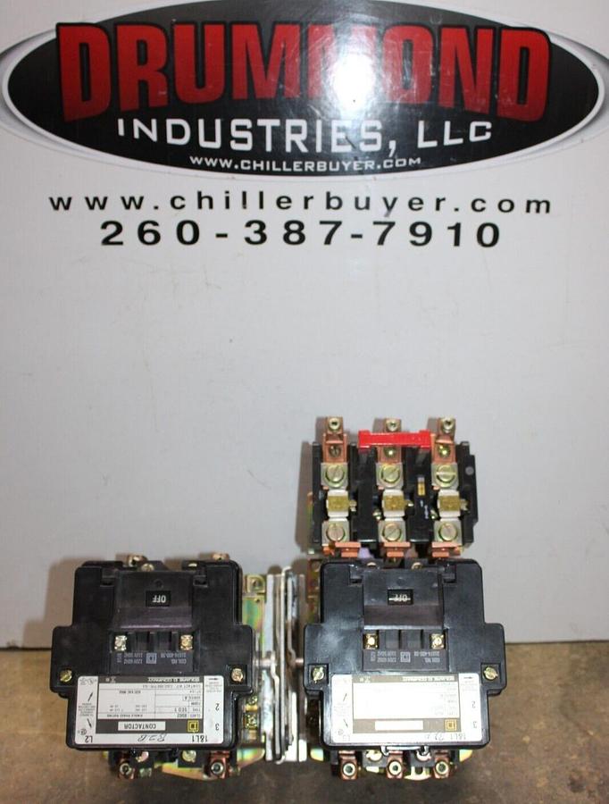 Used SQUARE D REVERSING CONTACTOR 8536SEO1 SIZE 3 90 AMP 600 VAC 8502SEO1 600V