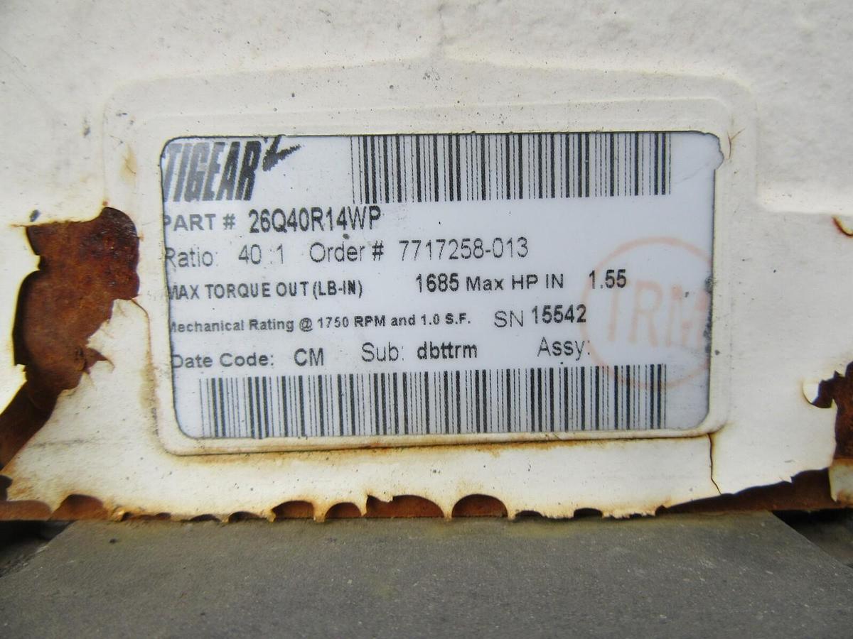 Used 4 1/2"  X 80" LONG SENTRY PLASTIC BELT BOTTLE CONVEYOR 1 HP 230/460 V 3 PH