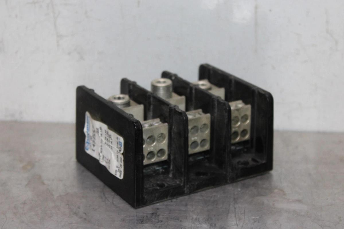 Used MARATHON TERMINAL LUG 1433553 600 VOLT 335 AMP 3-POLE **WARRANTY INCLUDED**