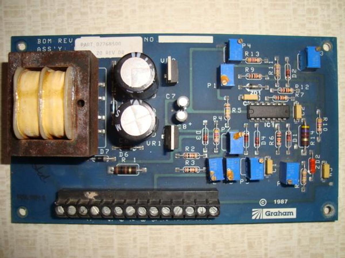 Used GRAHAM CIRCUIT BOARD 02768500 REV. DR **WARRANTY INCLUDED**