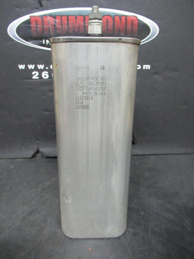Used GENERAL ELECTRIC DIELEKTROL CAPACITOR A26F6919 40uF 600 VDC **WARRANTY**