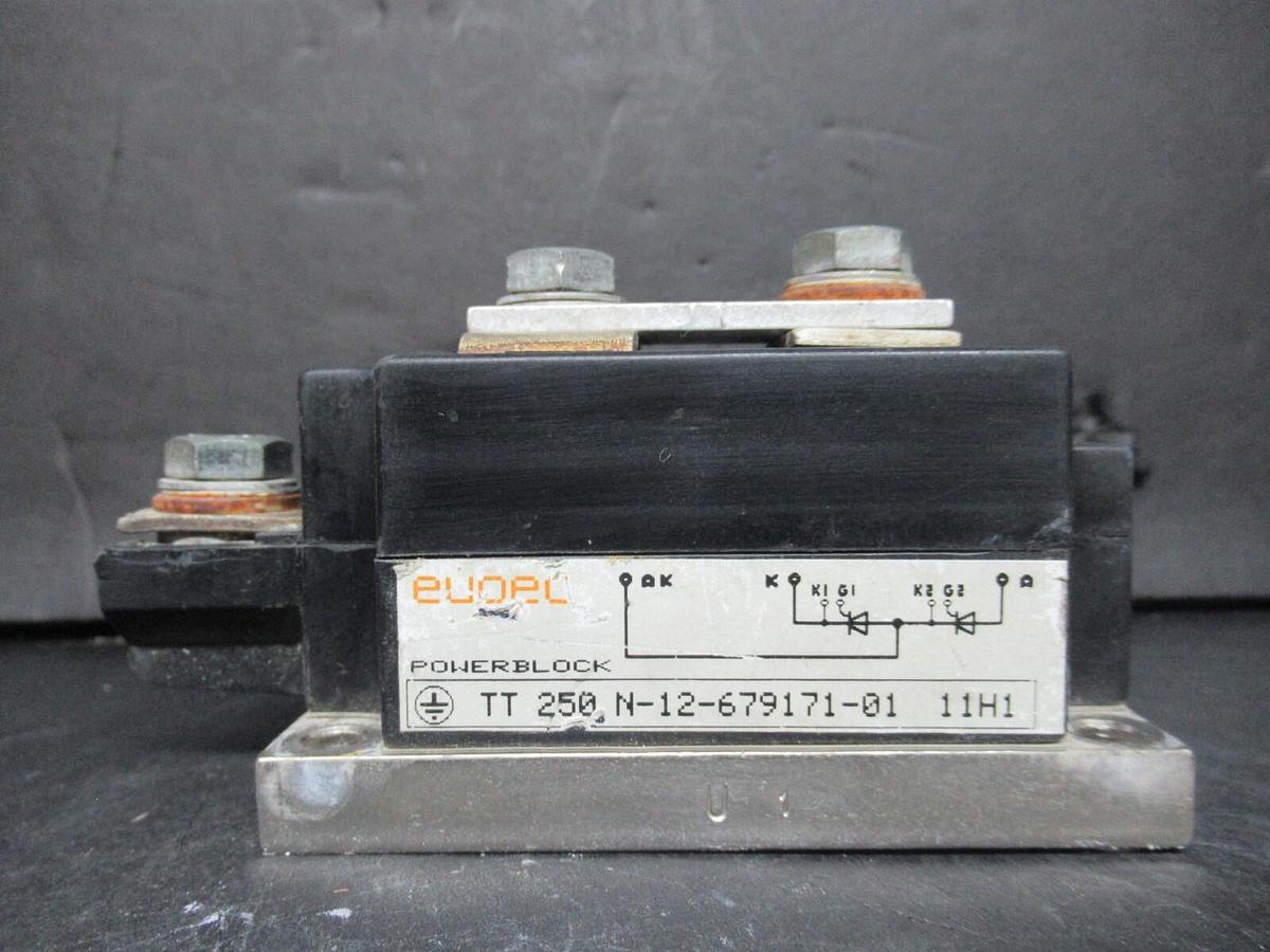 Used EUPEC POWERBLOCK IGBT POWER MODULE TT250N-12-679171-01 **WARRANTY INCLUDED**