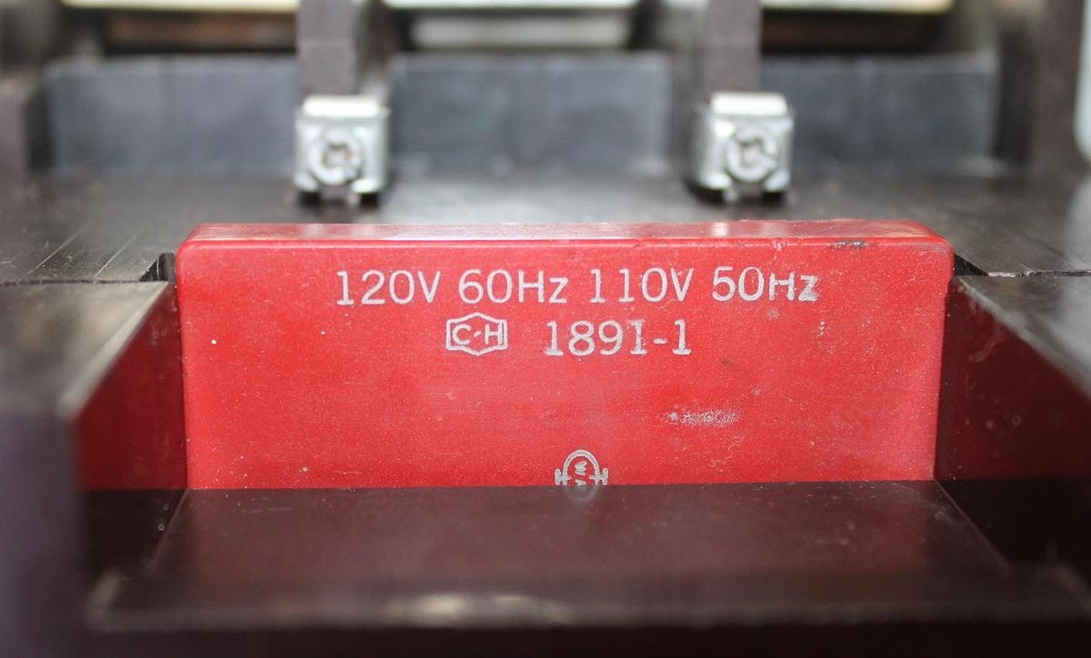 Used CUTLER HAMMER CONTACTOR C32LN3 350 AMP 600 VAC 3-PHASE COIL: 120 VAC