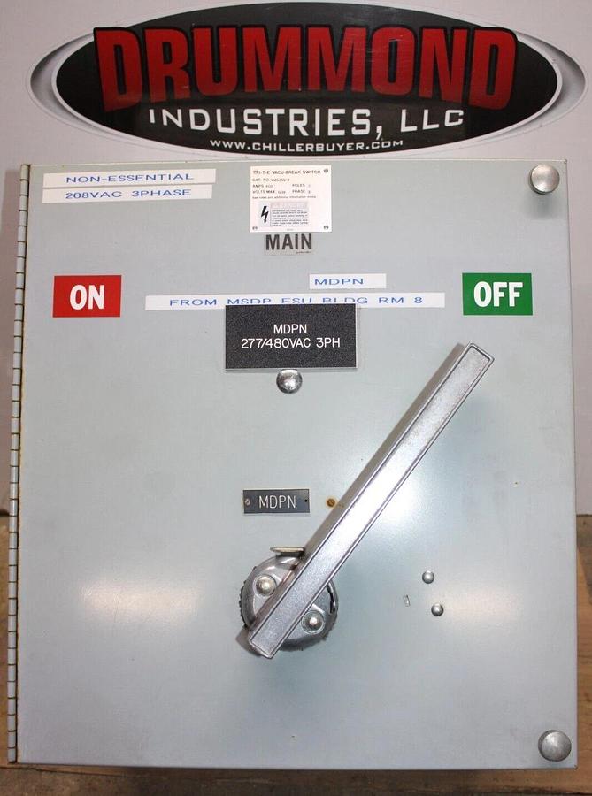 Used ITE VACU-BREAK PANELBOARD DISCONNECT SWITCH VMS365B 400 AMP 600 VAC 3-PHASE